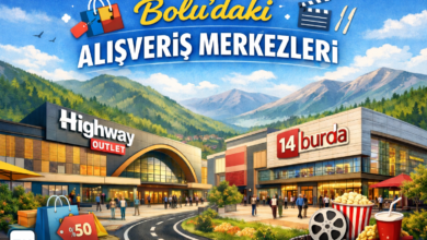 bolu’daki alışveriş merkezleri görseli, highway outlet ve 14 burda avm dış cephe illüstrasyonu