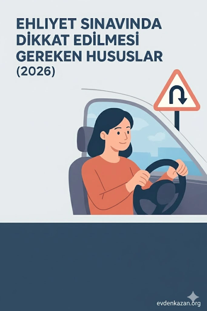 ehliyet sinavinda dikkat edilmesi gerekenler