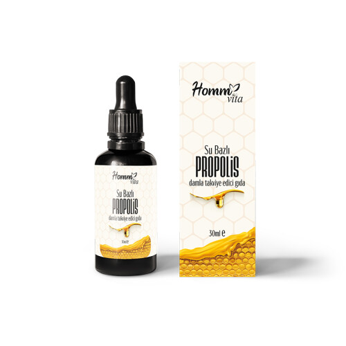 Gıda Takviyeleri: Sağlıklı Yaşamın Yoldaşları 2 homm vita su bazli propolis 30 ml
