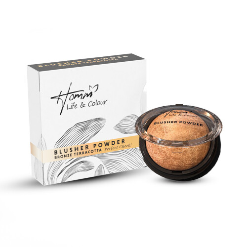hommlife color blusher powder bronze terracotta