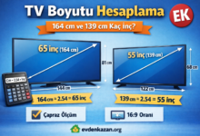 tv boyut nasıl hesaplanır