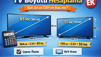 tv boyut nasıl hesaplanır