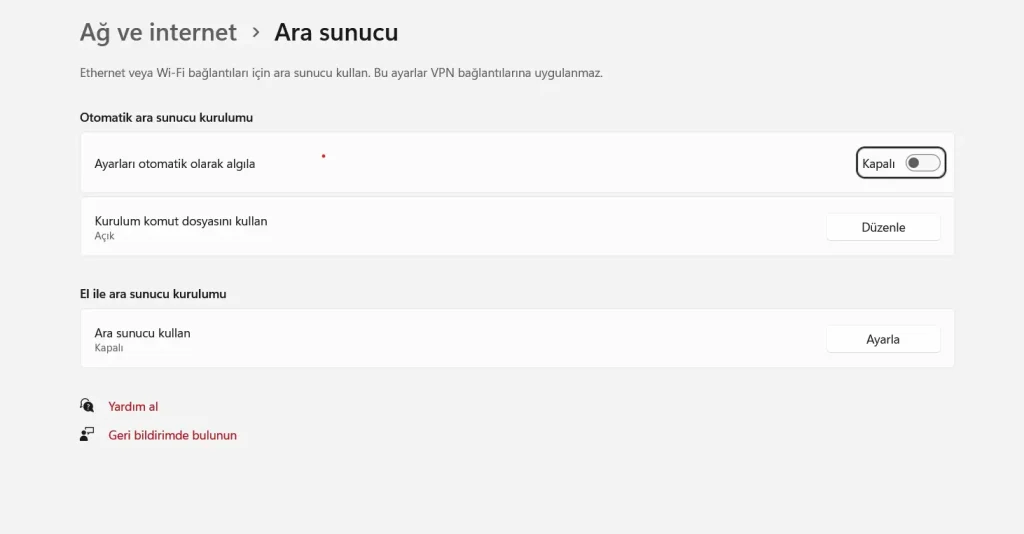 ara sunucu